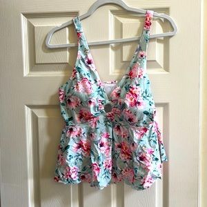 Floral tankini top
